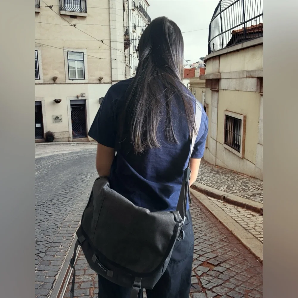 Dark grey Timbuk2 small messenger bag